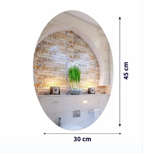 Oval Shape Mirror Wall Sticker