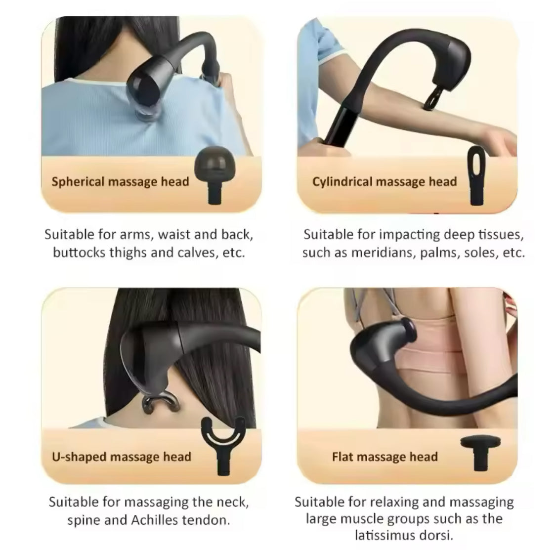 Long Handle Body Massager Gun
