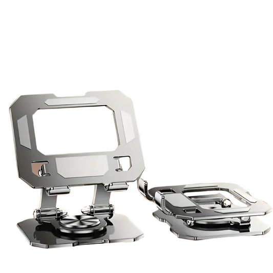 360° Rotating Metal Desktop Stand for Tablets and Phones