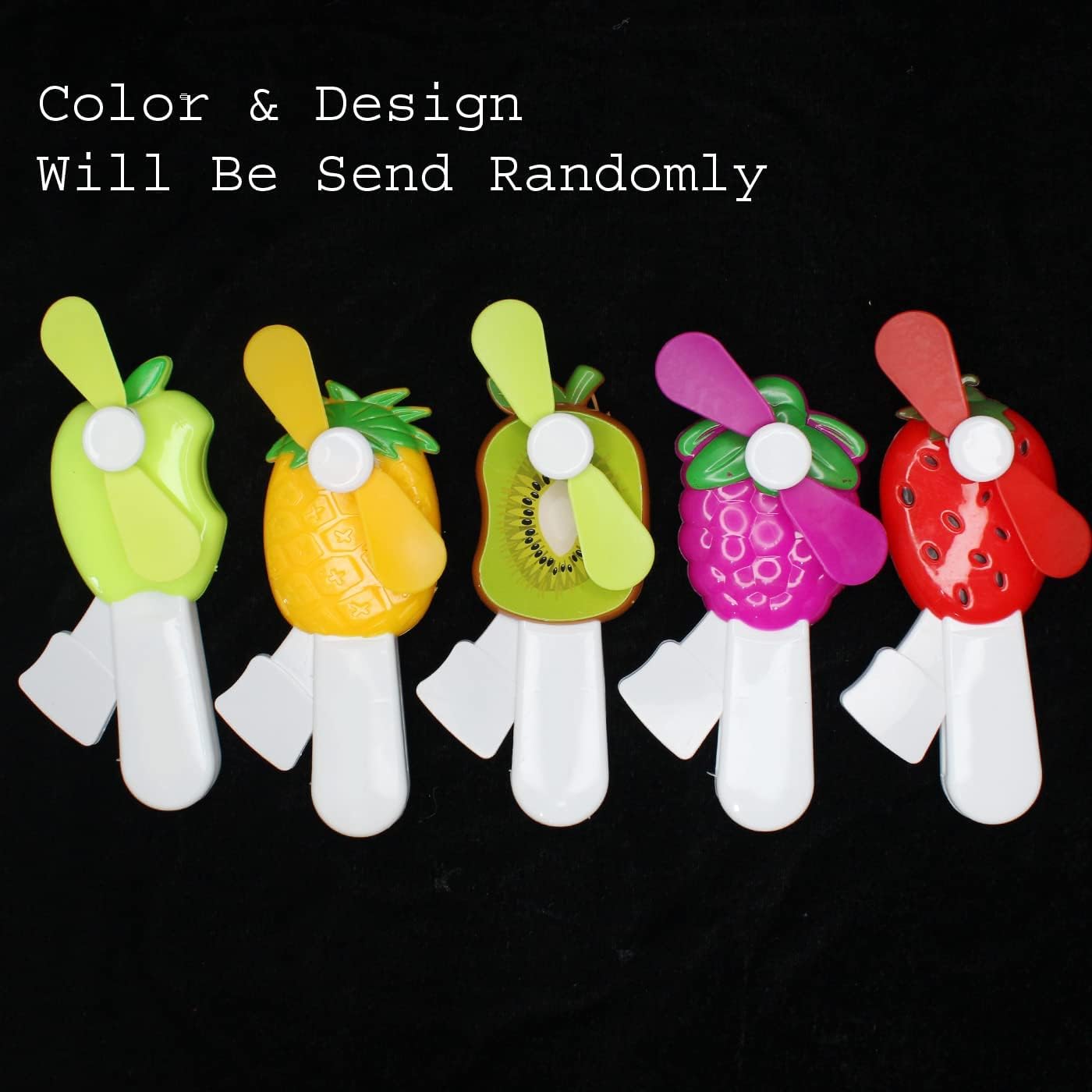 Handheld Fruit-Shaped Mini Fan (Pack of 4)