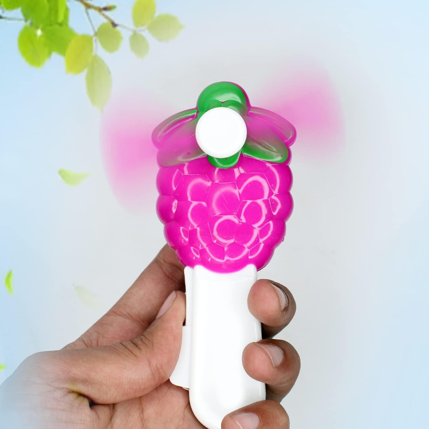 Handheld Fruit-Shaped Mini Fan (Pack of 4)