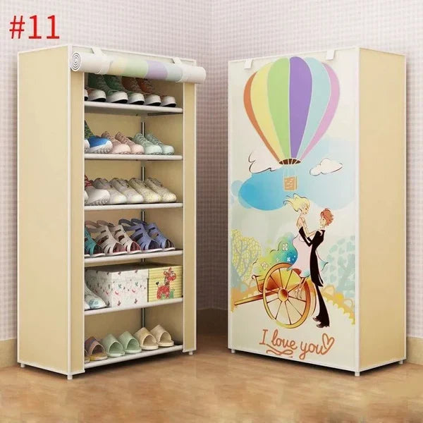 8 layer Printed Shoe Rack