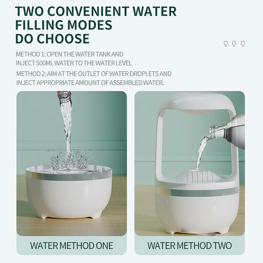 Anti Gravity Humidifier – Magical Floating Water Droplets with LED Light & Mist Maker