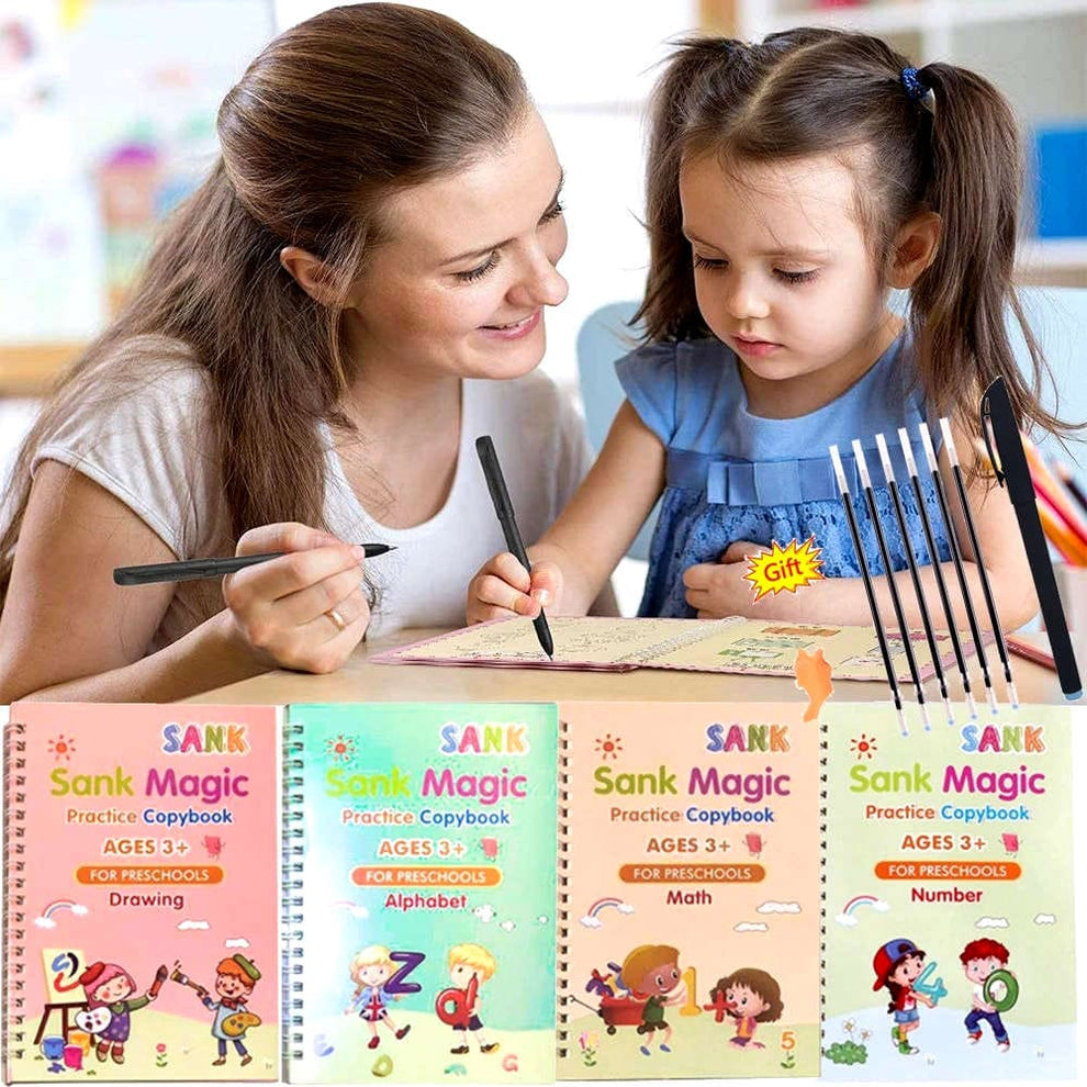 Magic Practice Book for Children -( Pack of 4 )