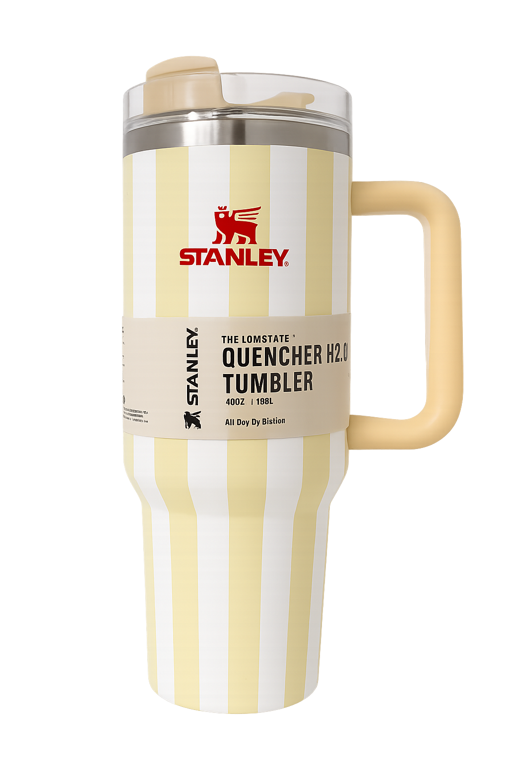 Premium Stanley Stainless Steel Insulated Tumbler with Handle & Reusable Straw